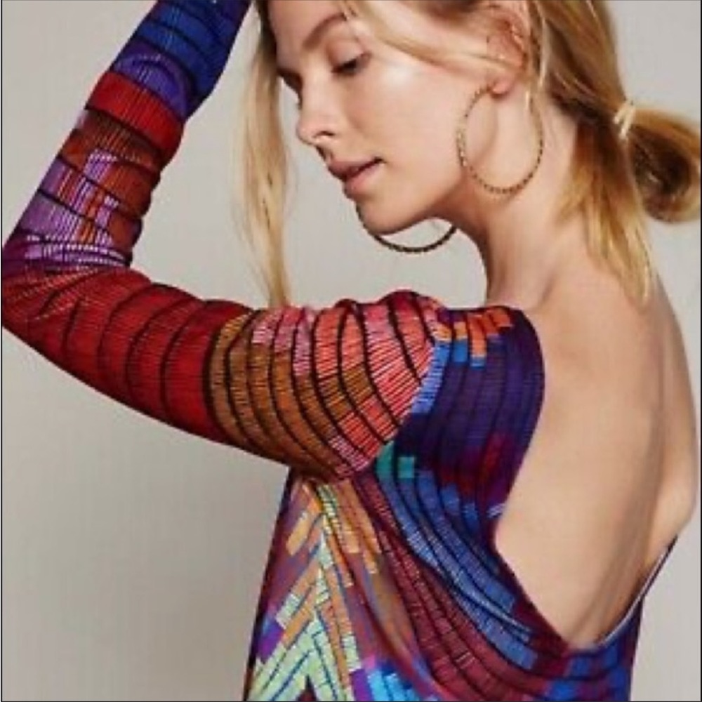 MARA HOFFMAN RADIAL SWING MINI DRESS IN RASPBERRY - Picture 5 of 14